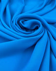 Light Blue Polyester Crepe Cady