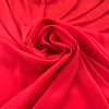 Red Silk And Acetate Crepe De Chine