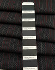 Black Pinstriped Wool