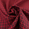 Red And Black Yarn-Dyed Checked Wool