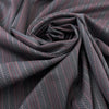 Black Pinstriped Wool