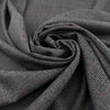 Dark Gray Prince Of Wales Wool With Red Crossed Stripes