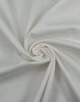 White Cotton And Polyester Gabardine