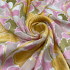 Silk And Viscose Jaquard With Flowers