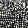 Black And White Checked Wool Tweed