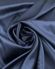 Dark Blue Silk Satin