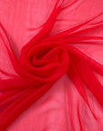 Red Silk Chiffon