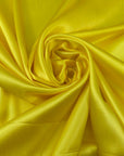 Yellow Stretch Silk Satin