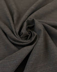 Dark Brown Melange Wool Blend