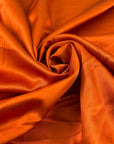 Orange Cotton And Viscose Satin