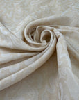 Beige Silk Jaquard