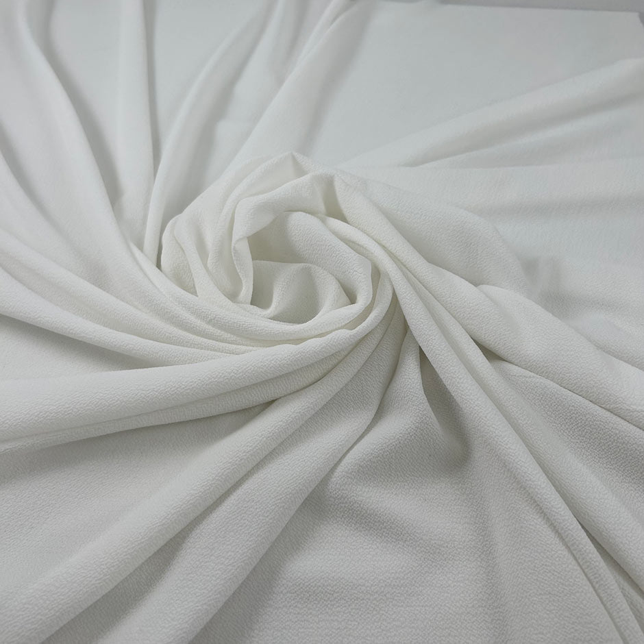 White Seersucker Polyester