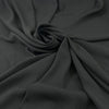 Black Viscose And Acetate Crepe Cady