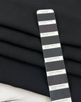 Black Viscose And Acetate Crepe Cady