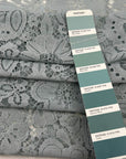 Light Blue Lace With Flowers