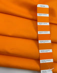 Orange Structured Cotton Gabardine
