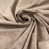 Brown Base Cotton Blend With Printed Leaves