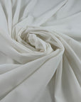 White Polyester Crepe De Chine