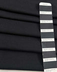 Black Wool-Blend Punto Milano Jersey