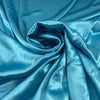 Turquoise Shiny Viscose Satin