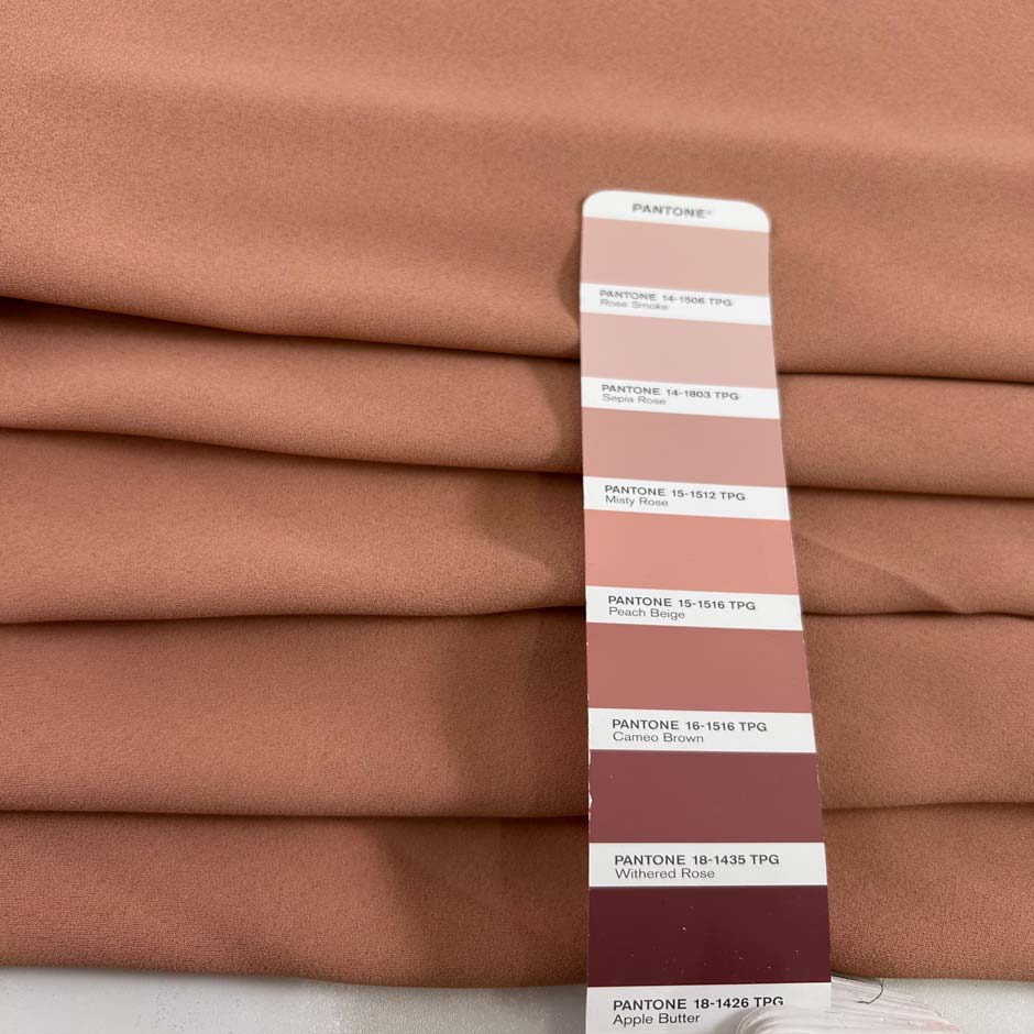 Pink Silk Crepe Cady
