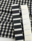 Black And White Vichy Checked Wool