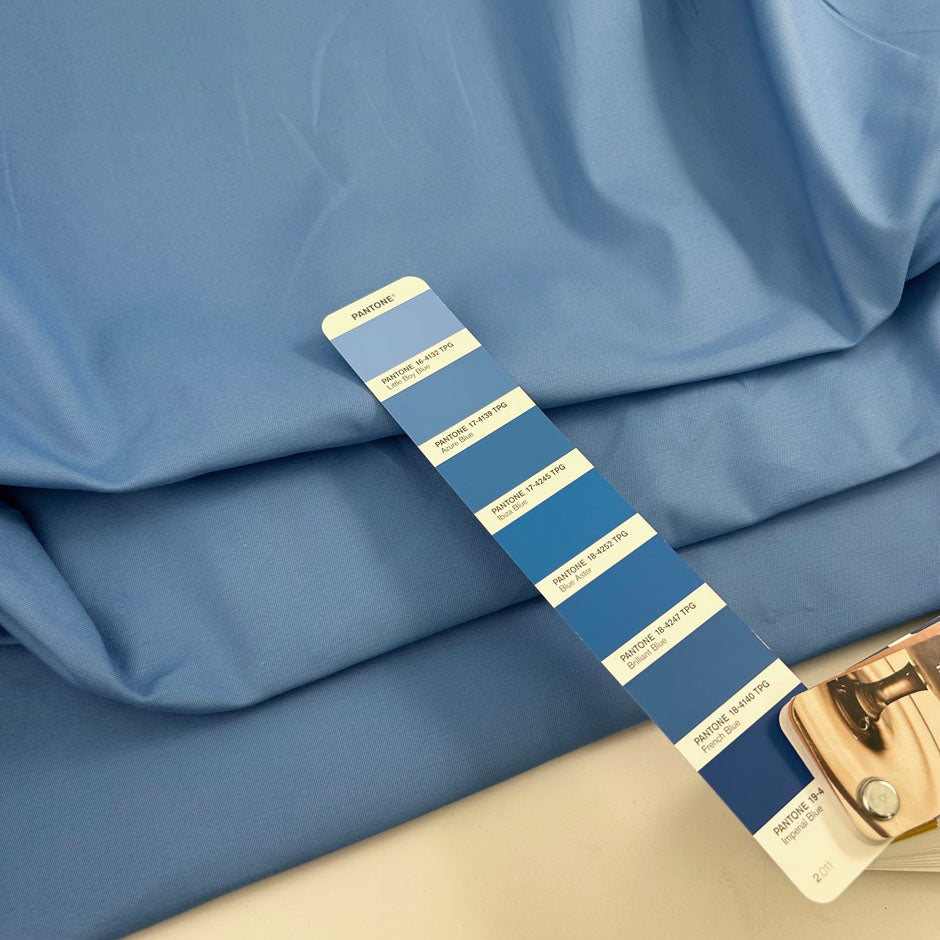 Light Blue Cotton Gabardine