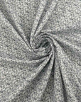 Cotton Poplin With A Floral Microprint