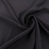 Black Fluid Silk Crepe De Chine