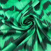 Green Printed Polyester Twill