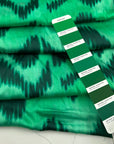 Green Printed Polyester Twill