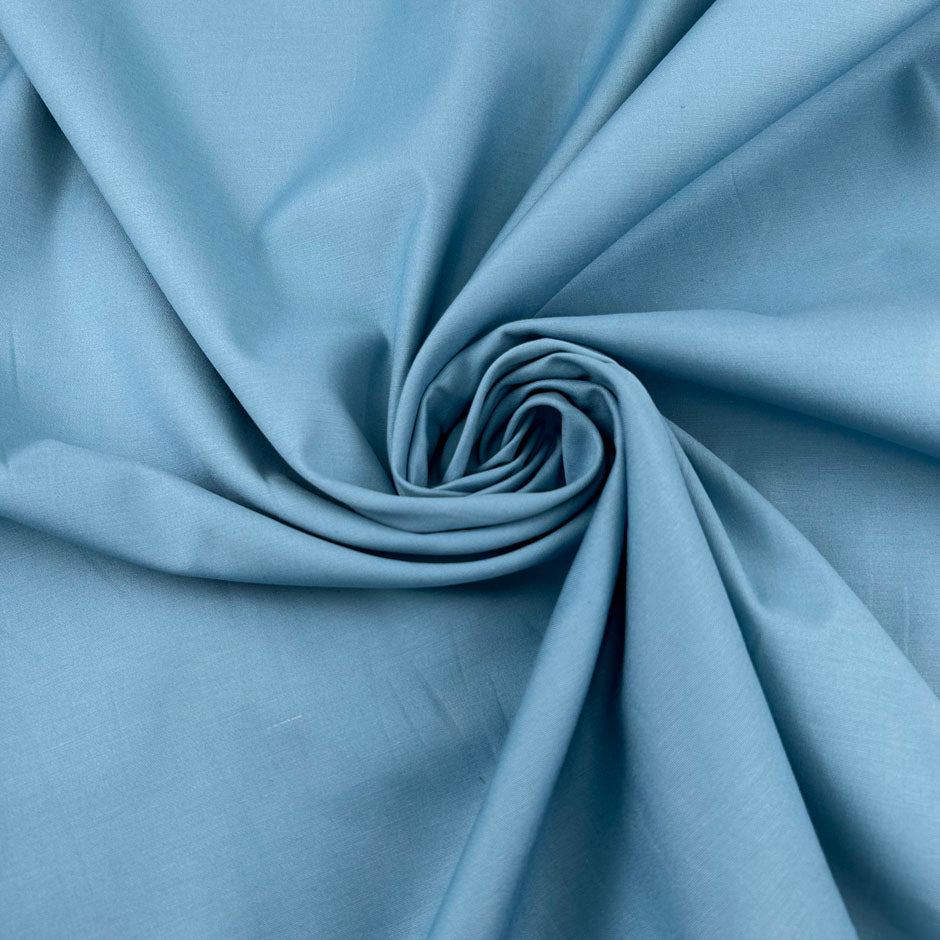 Light Blue Cotton Sateen