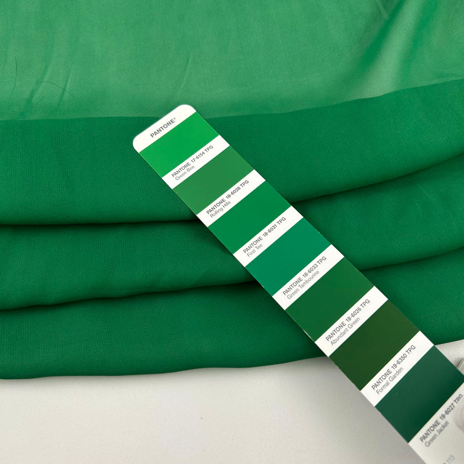 Forest Green Viscose Georgette