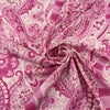 Pink Printed Polyester Sateen
