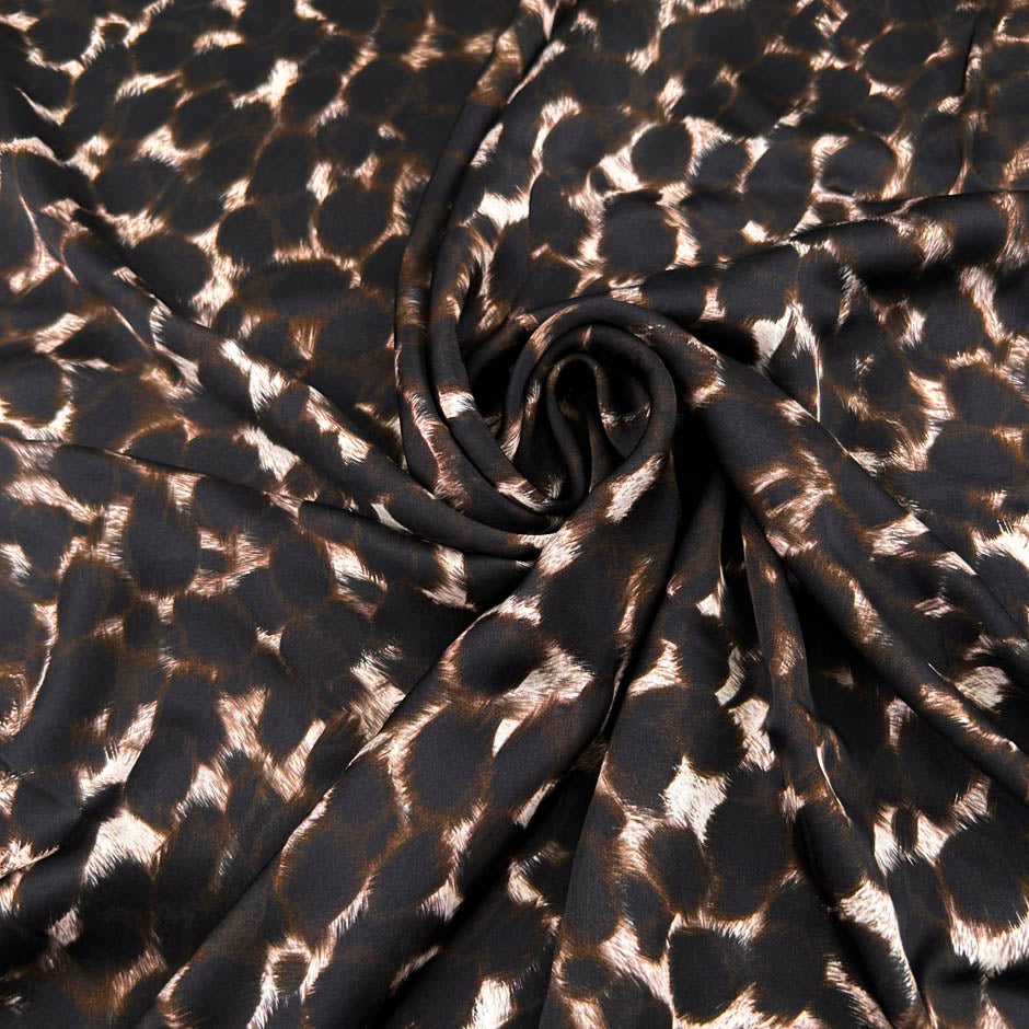 Spotted Print Viscose Sateen