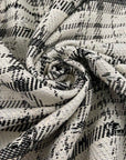 Black And White Checked Tweed
