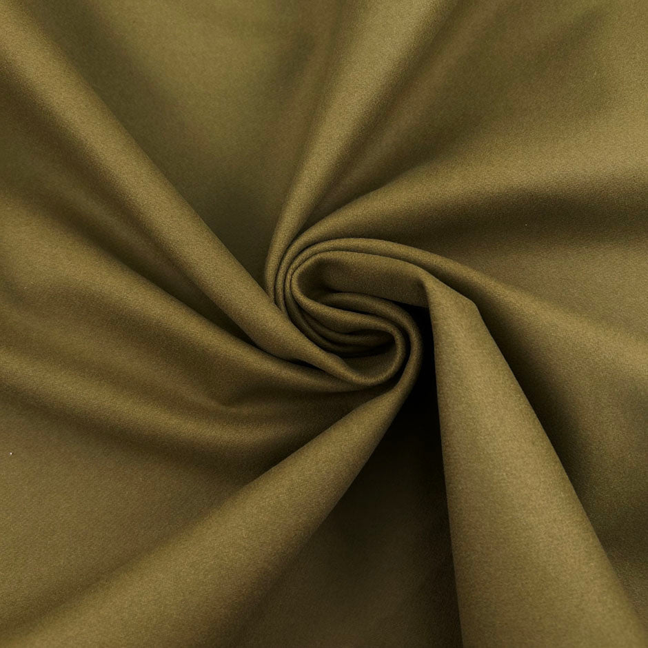Military Green Wool Blend Cloth