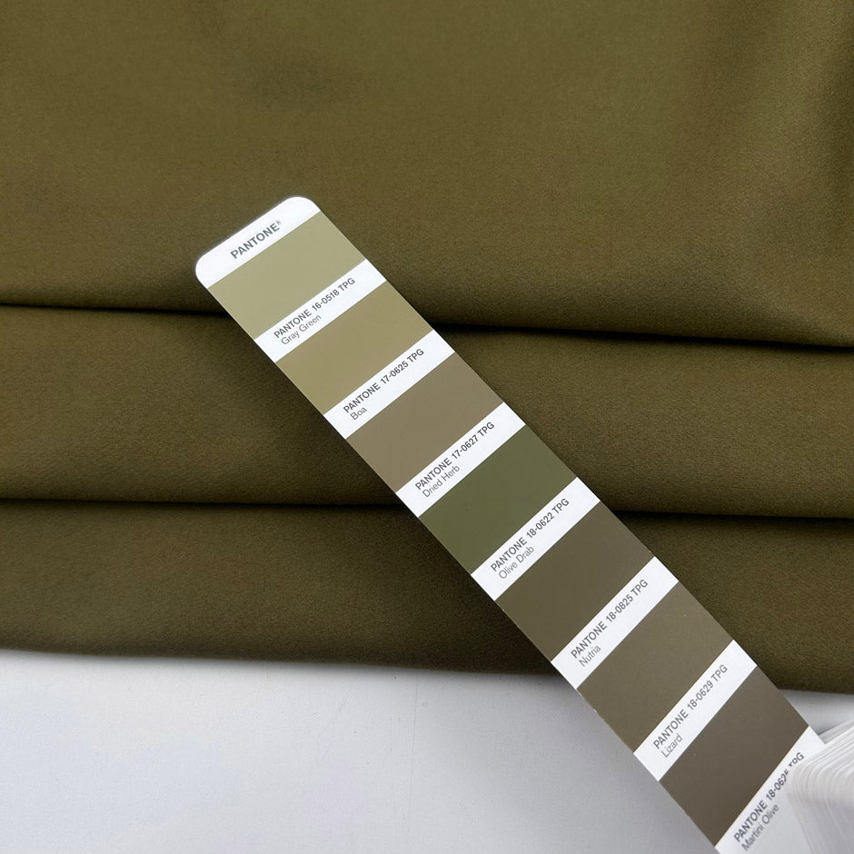 Military Green Wool Blend Cloth