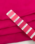 Fuchsia Viscose And Linen Blend