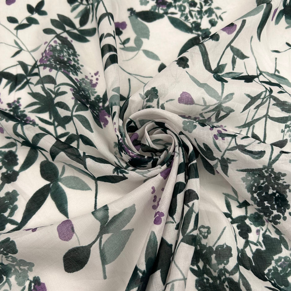 Floral Print Cotton Voile