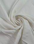 White Viscose And Acetate Crepe Cady