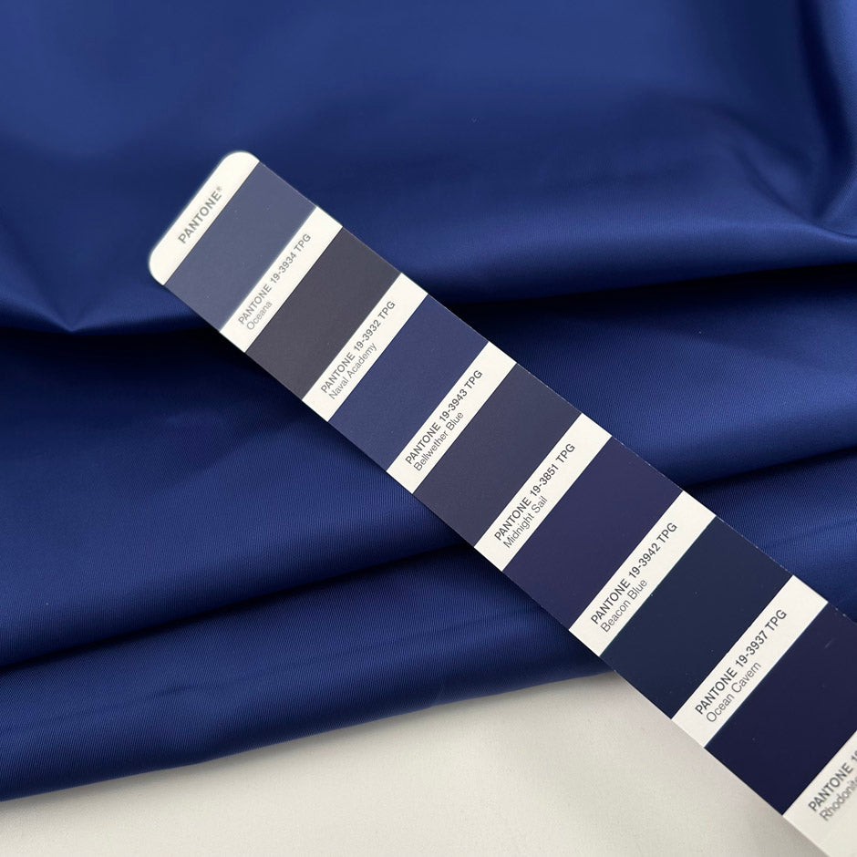 Blue Nylon Waterproof Technical Fabric