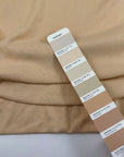 Beige Cotton Ribbed Jersey