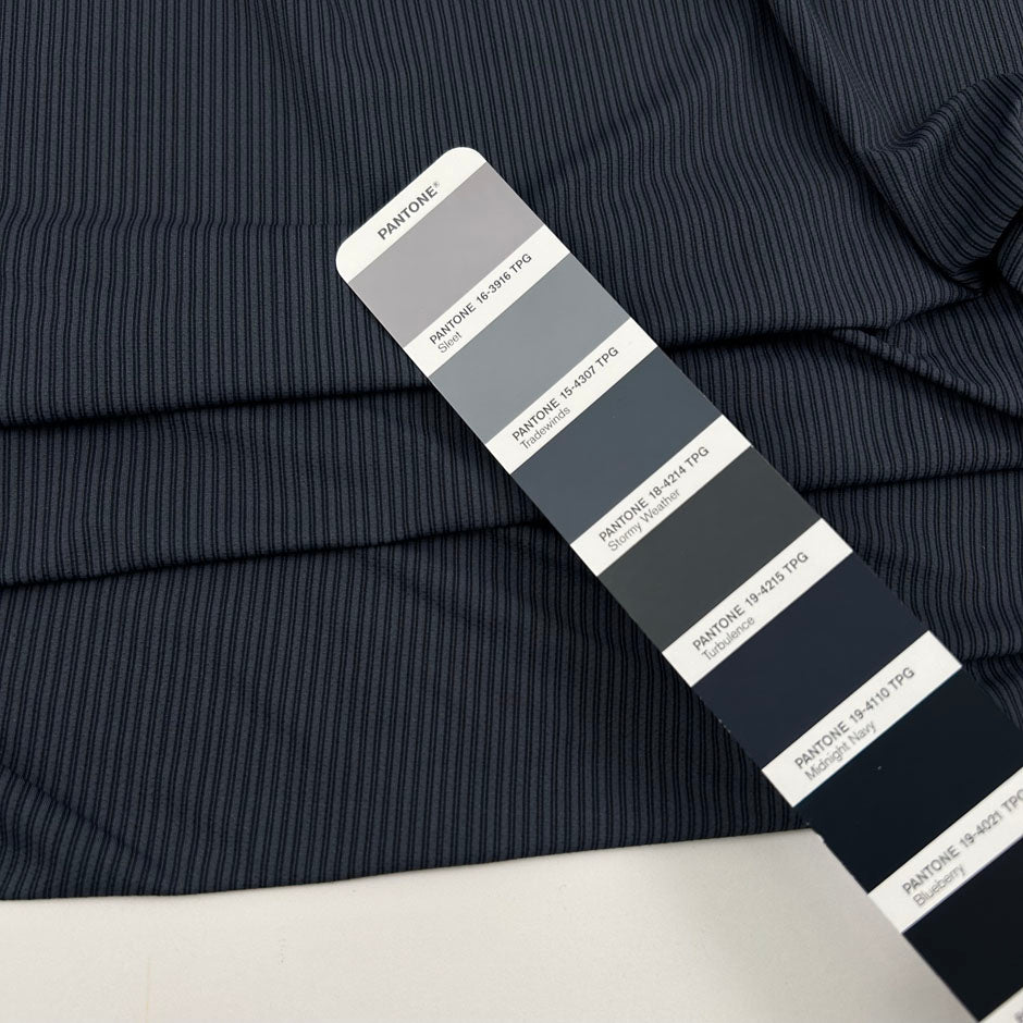 Light Gray Polyester Jersey With Blue Stripes