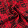 Red And Black Overchecked Wool