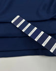 Blue Soft Piquet Cotton Jersey