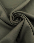 Green Pure Wool Jersey Bonded With A Light Gray Cashmere And Silk Jersey