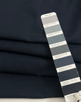 Dark Blue Viscose And Wool Blend