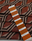 Orange Geometric Pattern Jacquard