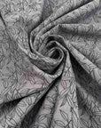Dark Gray Printed Cotton Blend
